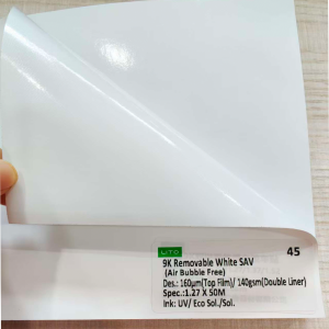 Removable White SAV(Air Bubble Free)